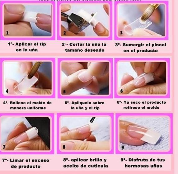 Detalle 13+ imagen primeros pasos para poner uñas acrilicas